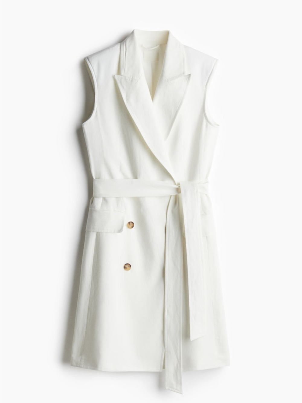 LINEN-BLEND JACKET DRESS